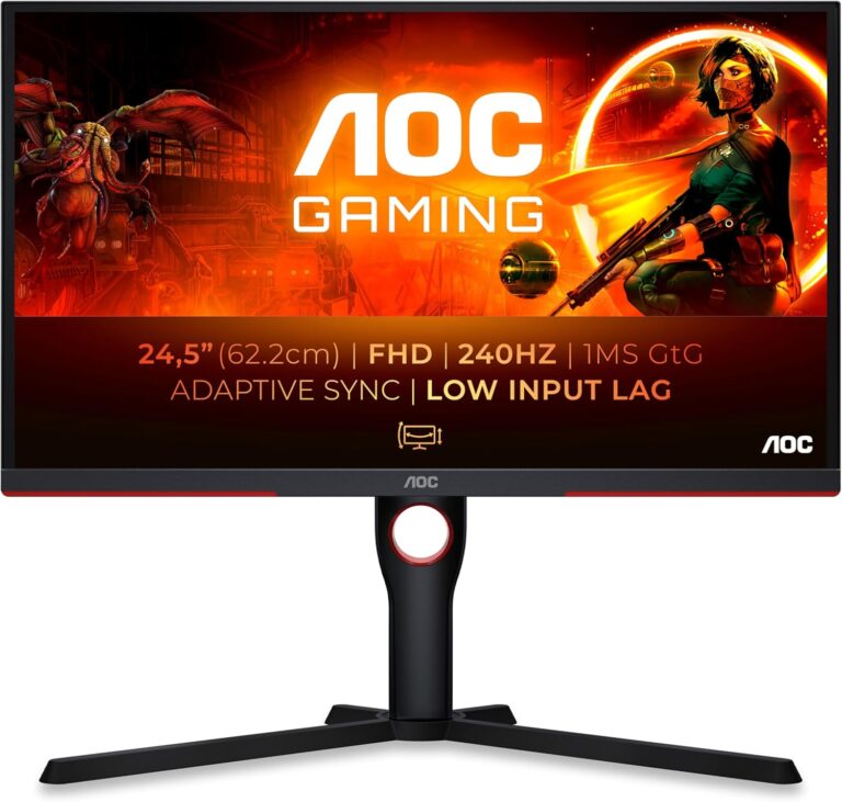 Monitor Gaming AOC G3 25G3ZM/BK / 25" Full HD 240Hz 0.5ms / HDMI, DP - Zi e kuq