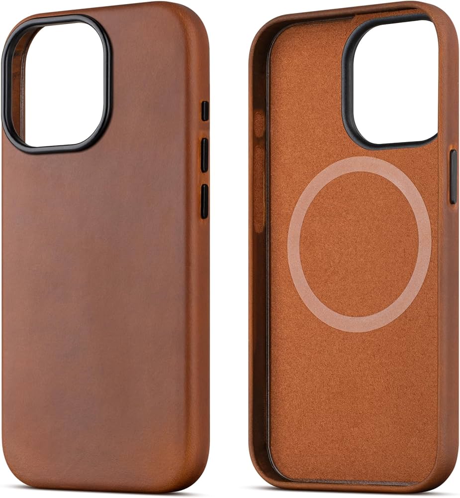 Aksesorë për telefon Nomad Modern Leather Case për iPhone 14 Plus – Kafe e hapur - Figura 2