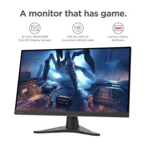 Monitor Lenovo G27E-20 / 27″ / FHD / VA LCD / 16:9 / 100Hz / 1ms MPRT / HDMI + VGA / E zezë / AMD FreeSync Premium