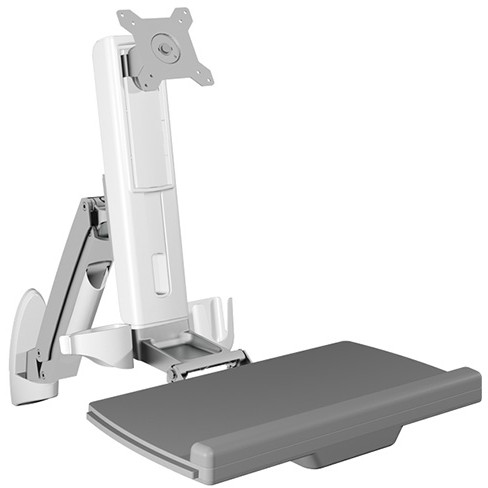 Mbajtëse për Laptop Sit-stand workstation with wall mount for one monitor up to 24" ICY BOX