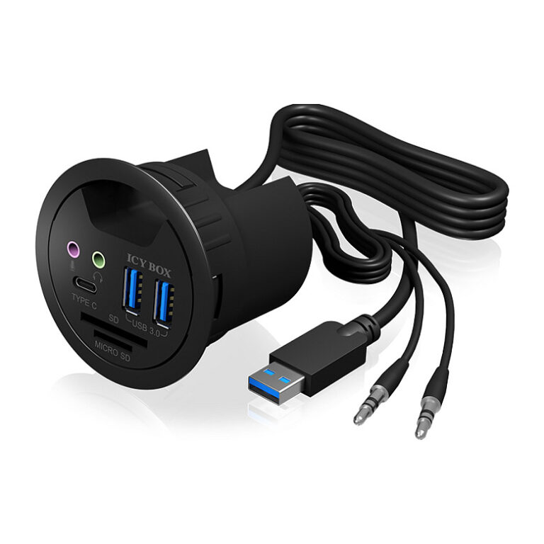 HUB ICY BOX Desktop / 2 Card Readers / Audio In/Out / Charging Function / LED