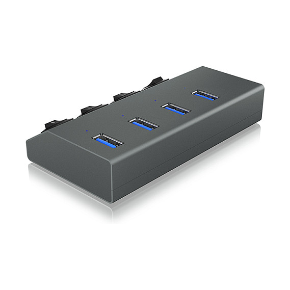 HUB ICY BOX USB 3.0 4x USB Type-A / On/Off Switch for Each Port 4
