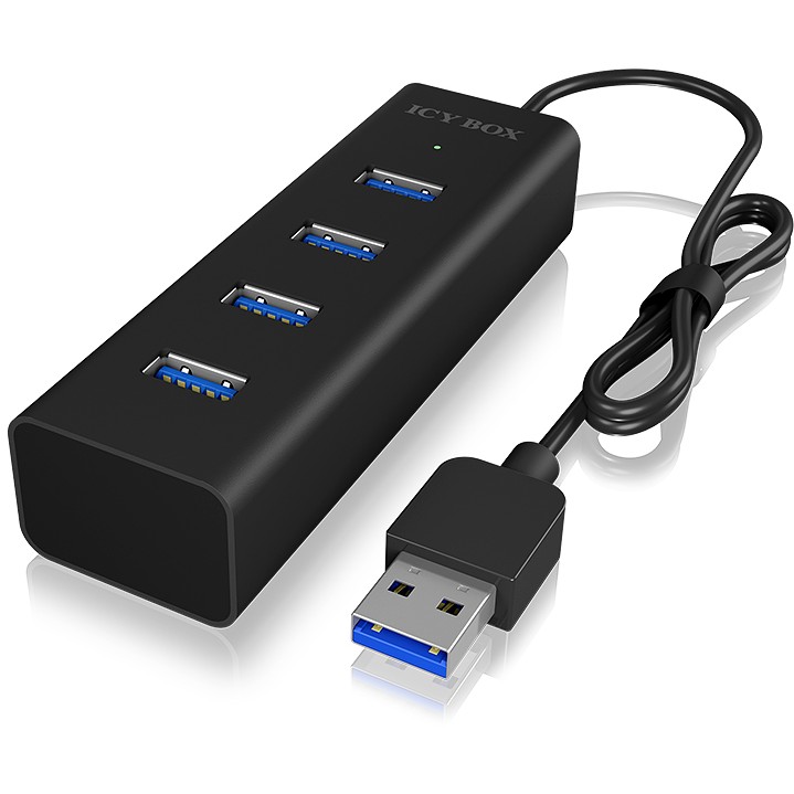 Hub ICY BOX IB-HUB1409-U3 / USB 3.0 / 4-Port 4x USB 3.0