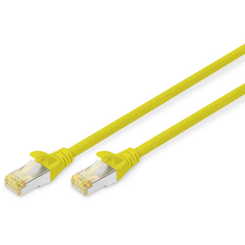Kabllo për rrjet DIGITUS / CAT 6A / S/FTP / Patch Cable / 3m – Verdhë