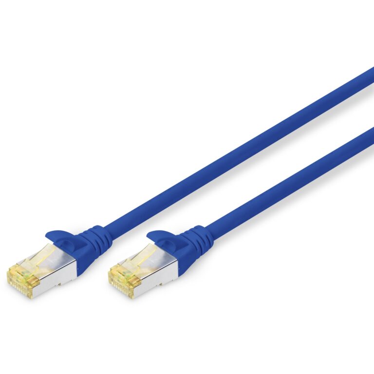 Kabllo për Rrjet DIGITUS Patch Cable / Cat6A / S/FTP / 10m - Blu