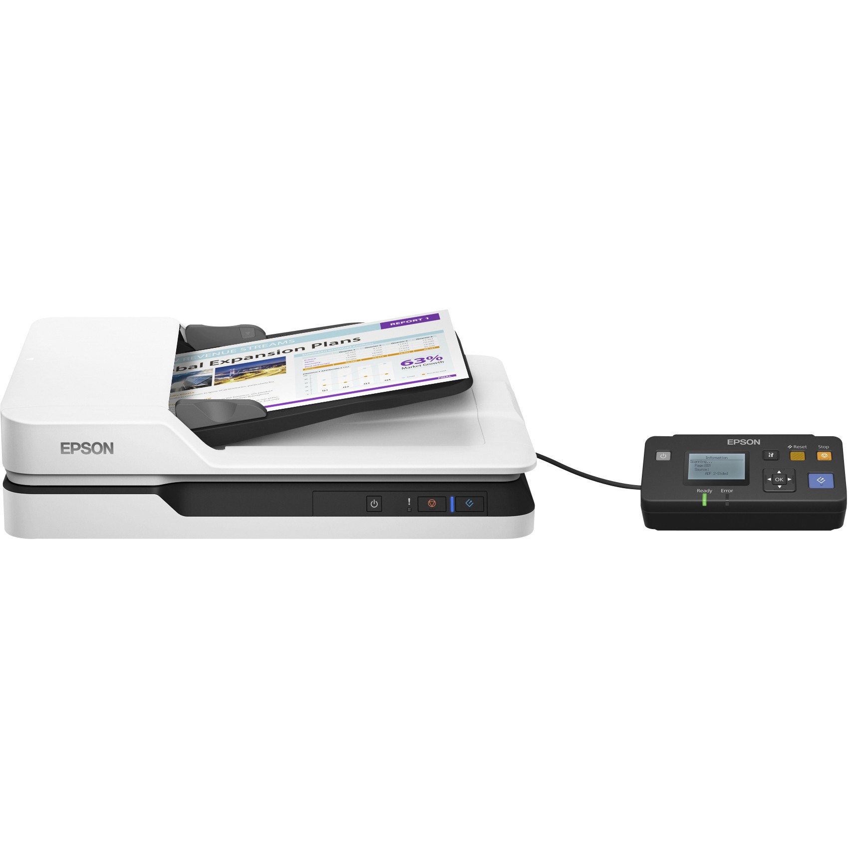 Skaner Epson WorkForce DS-1630 Document Scanner with ADF Flatbed USB - Bardhë - Figura 4