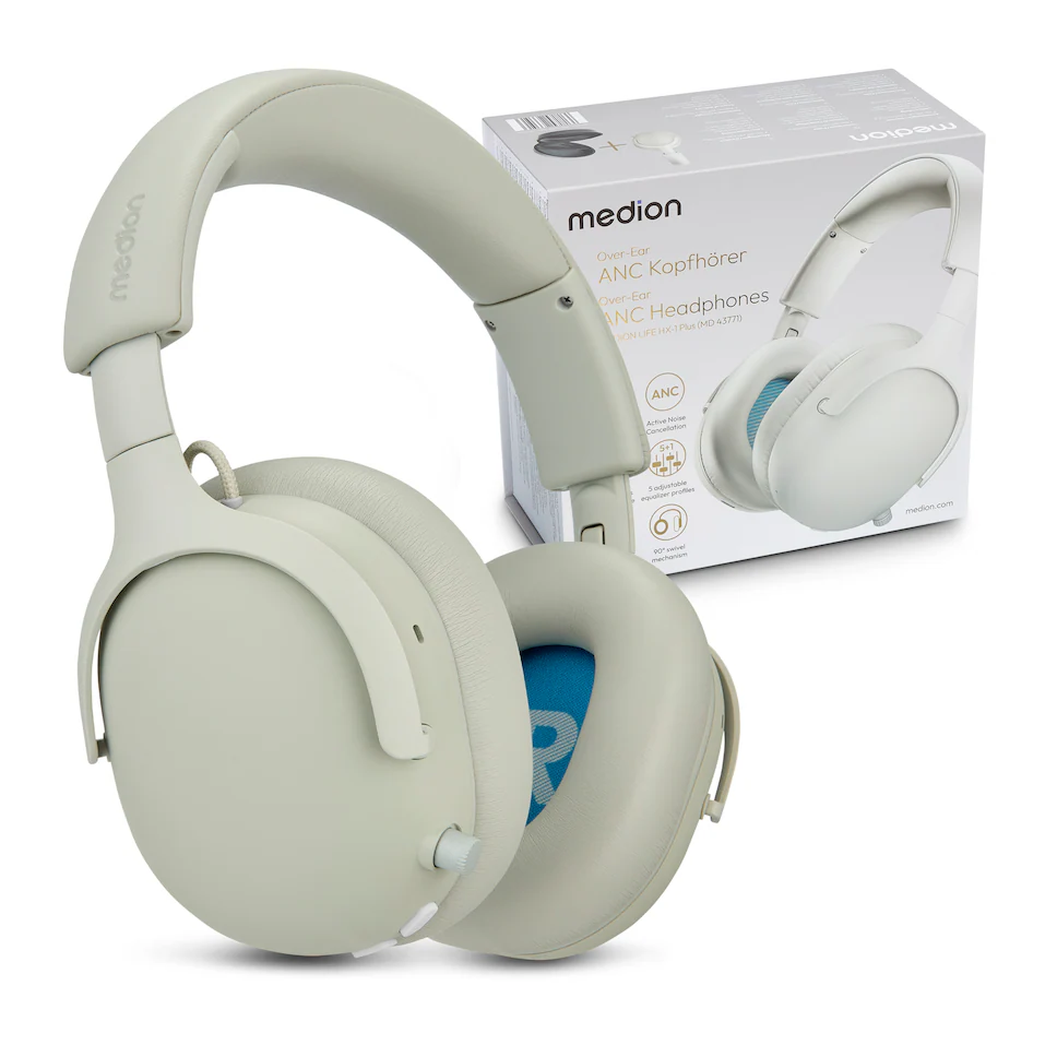 Kufje pa kabllo Medion LIFE HX-1 Plus - Bezhë - Figura 3