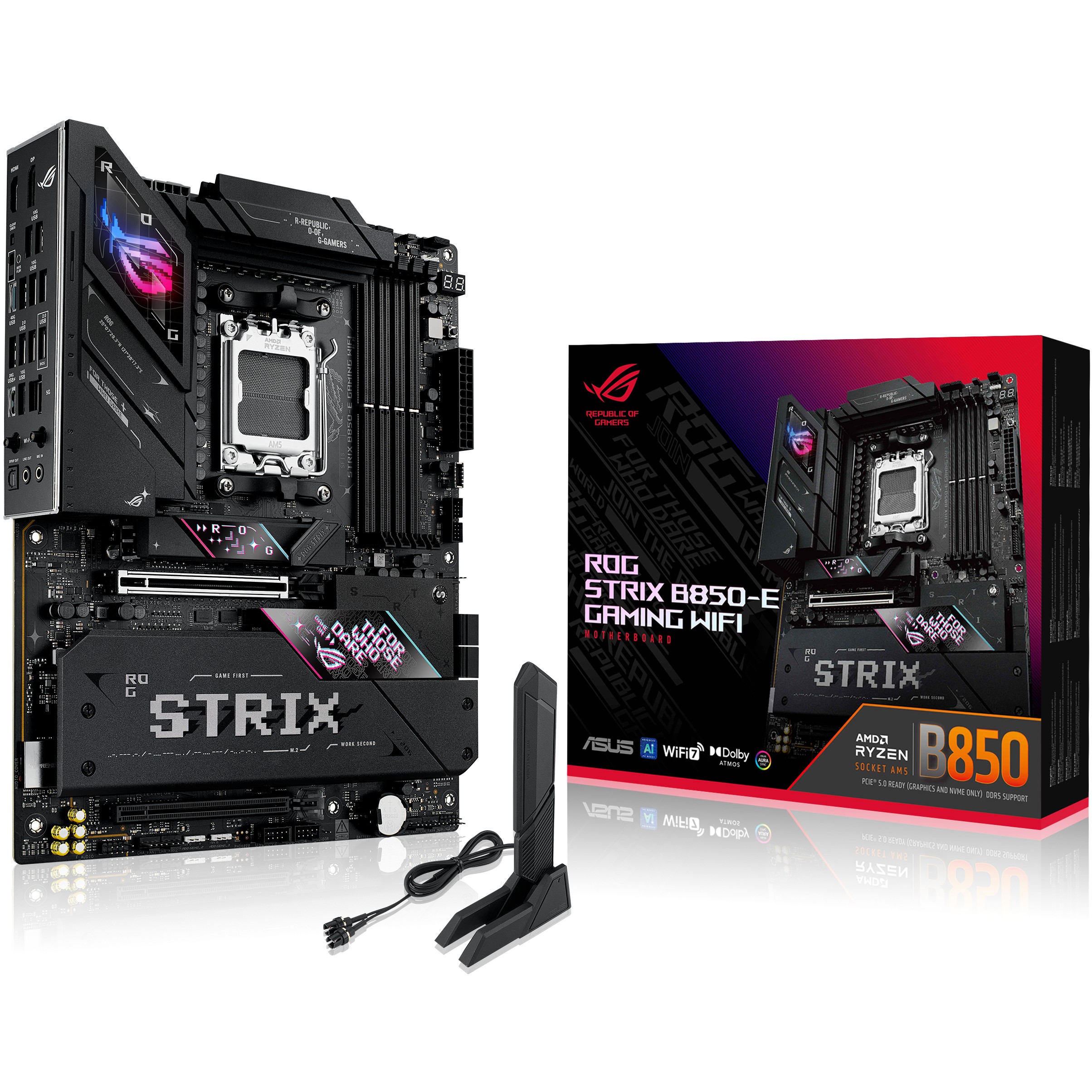 Pllakë Amë MB AMD AM5 ASUS ROG STRIX B850-E Gaming WIFI