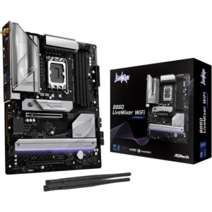 Pllakë Amë MB Intel LGA1851 ASROCK B860 LiveMixer WiFi