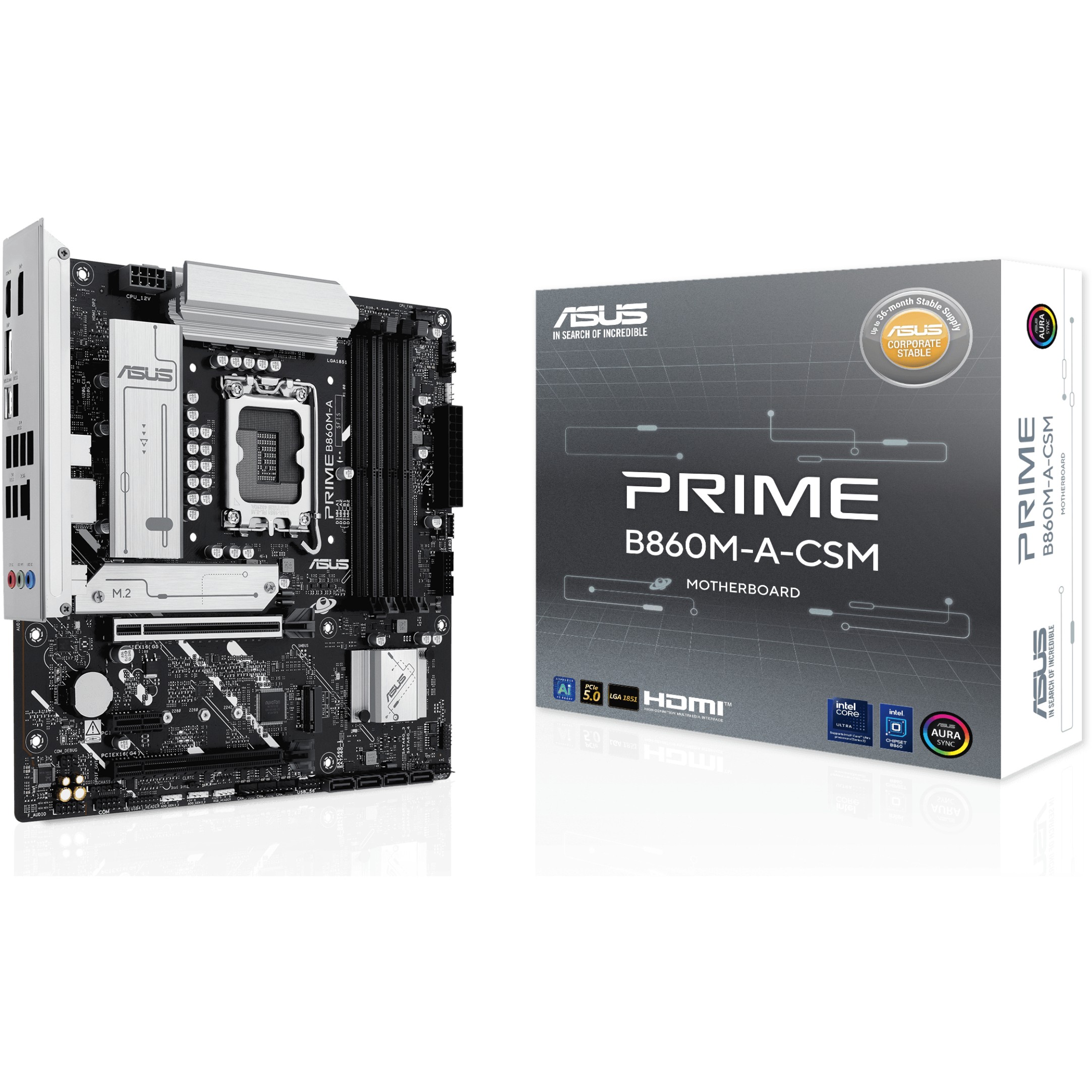 Pllakë Amë MB Intel LGA1851 ASUS PRIME B860M-A-CSM