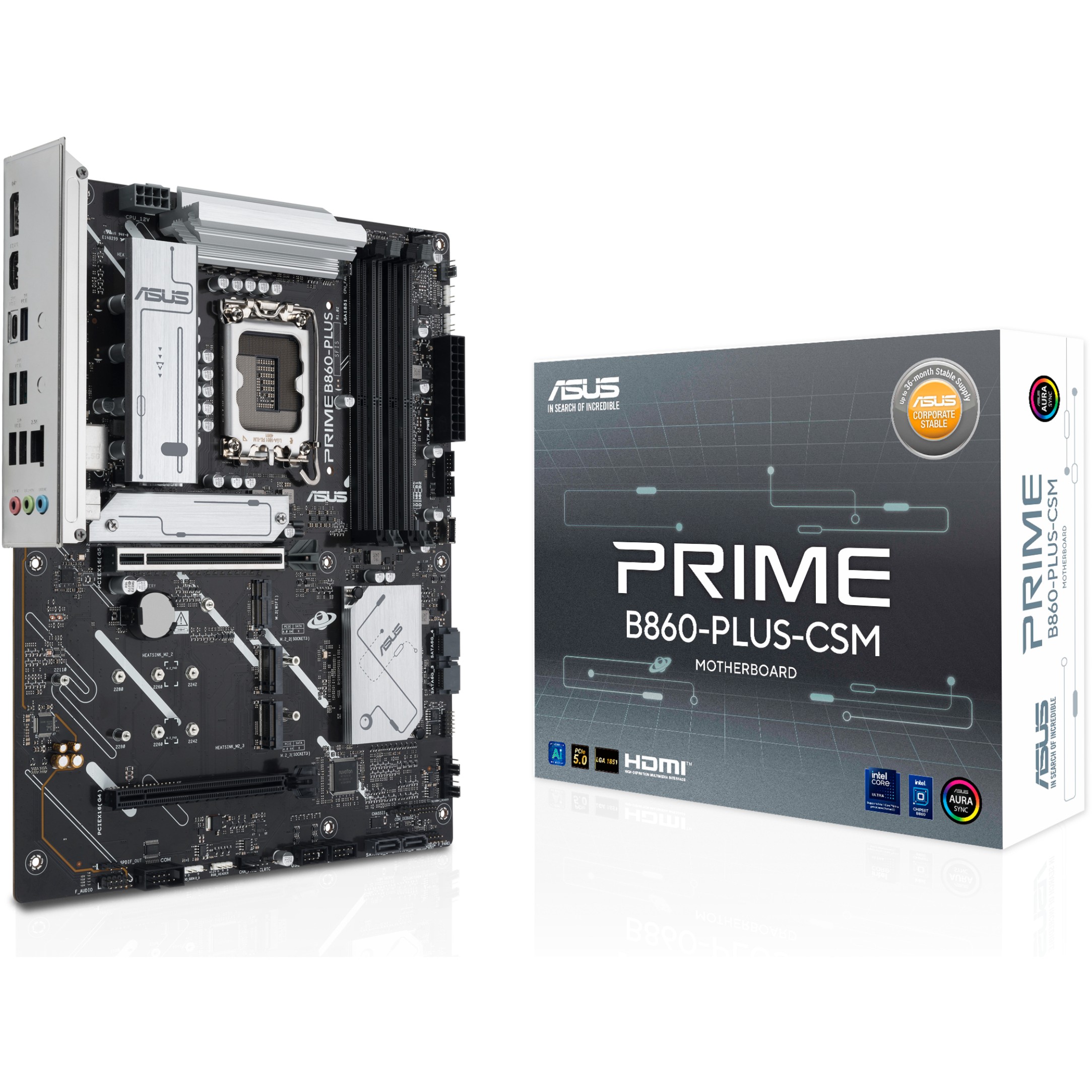 Pllakë Amë MB Intel LGA1851 ASUS PRIME B860-PLUS-CSM