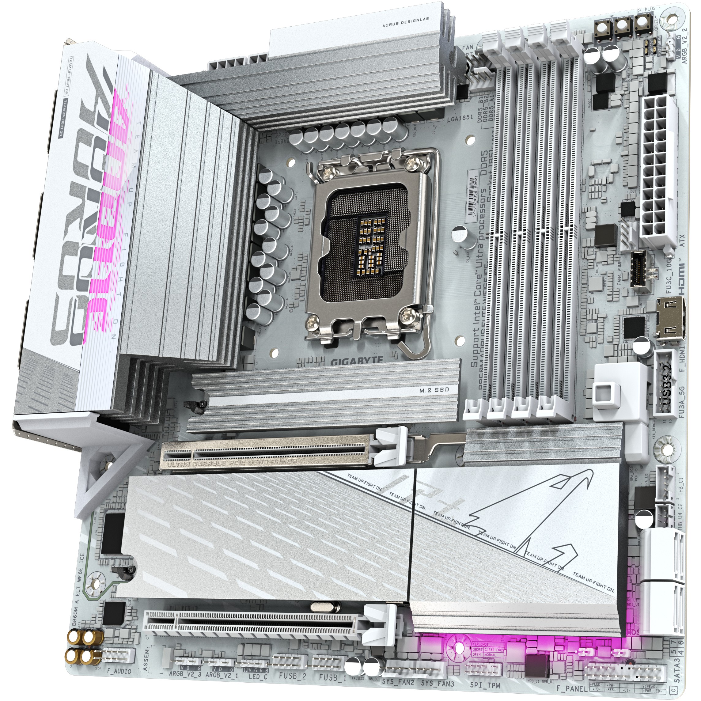 Pllakë Amë MB Intel LGA1851 Gigabyte B860M AORUS ELITE WF6E ICE - Figura 4