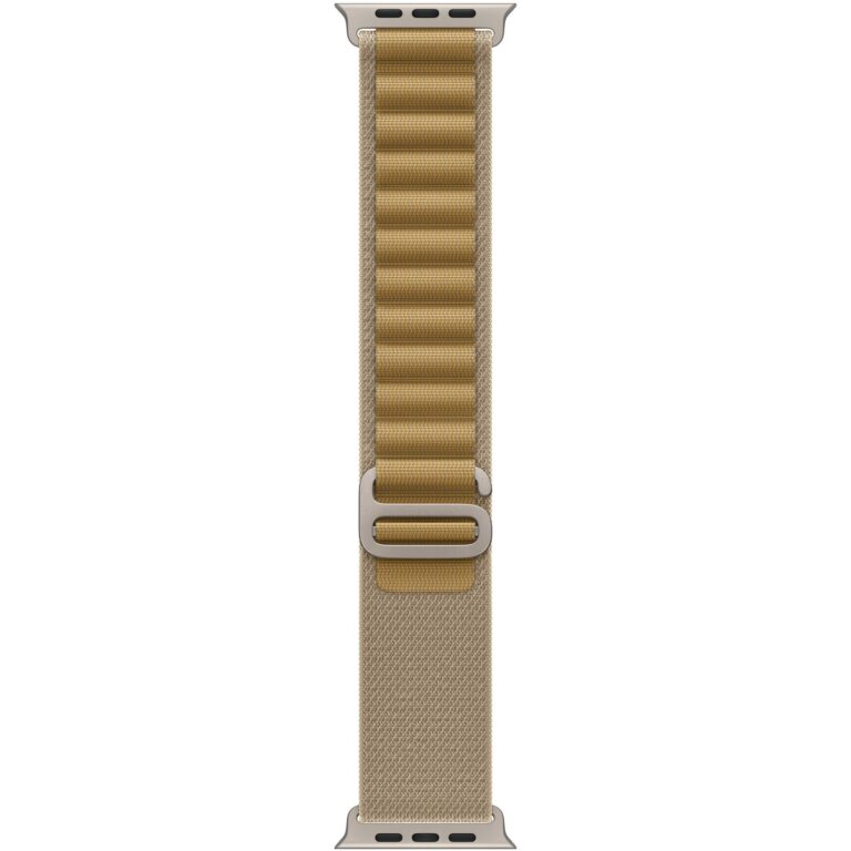 APPLE 49mm Tan AlpineLoop -Small - Natural Titanium Finish