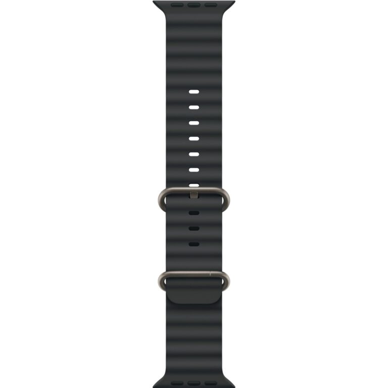 Apple 49mm Black Ocean Band – Natural Titanium