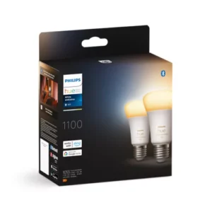 Llamba Philips Hue White Ambiance E27 / 75 W – Paketë 2copë