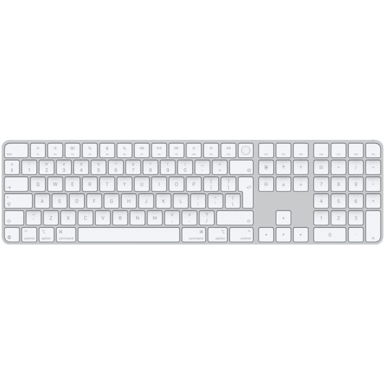Aksesorë Apple Magic Keyboard with Touch ID and Numeric Keypad for Mac (Apple silicon) / International English – White Keys