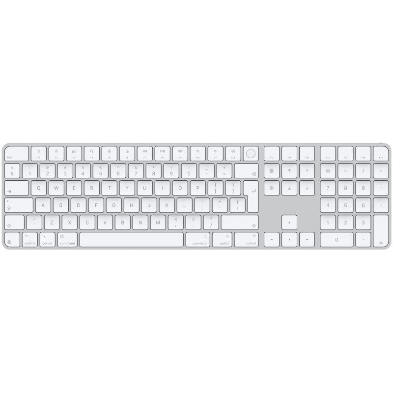 Aksesorë Apple Magic Keyboard with Touch ID and Numeric Keypad for Mac (Apple silicon) / International English – White Keys