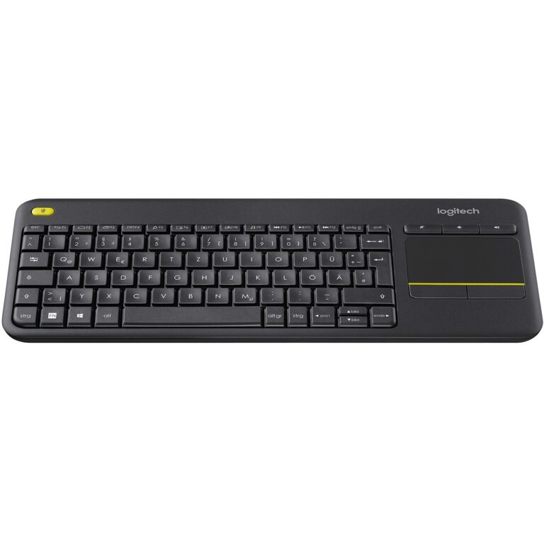 Tastierë pa kabllo Logitech K400 Plus / Me touchpad / QWERTZ Gjerman - Zezë