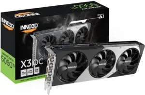 Kartelë Grafike NVIDIA  RTX 5060 Ti 16GB Inno3D Twin X3 OC GDDR7 3 Fan