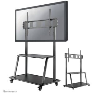 Mbajtëse për TV Neomounts NS-M4000BLACK Mobile Floor Stand for Flat Screen TVs up to 105" (267 cm)