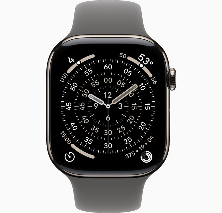 Apple Watch Series 11 Titanium Natural Cellular 46mm with Stone Grey Sport Band (M/L) - Figura 2