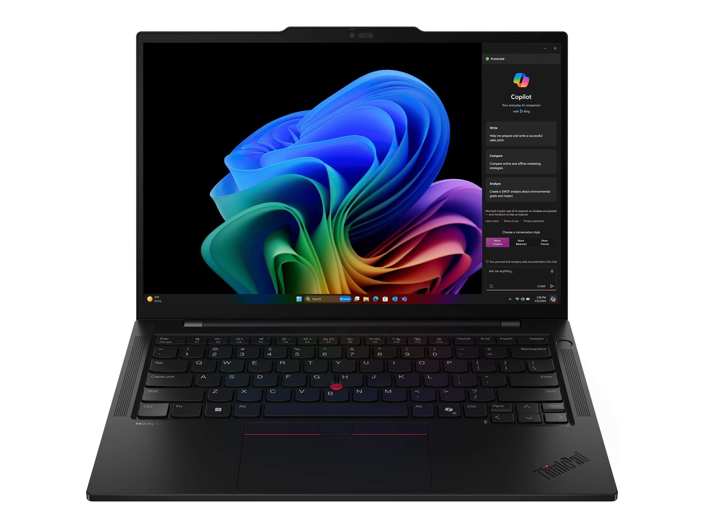 Laptop Lenovo ThinkPad T14s G7 / Ryzen AI 7 PRO 450 / 32GB LPDDR5x / 512GB / 14″ WUXGA IPS Touch / AMD Radeon 860M – Zezë 3