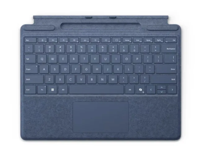 Tastierë pa kabllo Microsoft Surface Pro me vend për stilolaps / US Intl ANSI – Blu