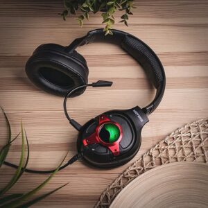 Kufje Gaming Meters Level-UP Red / VU-Meter / E zezë dhe E kuqe