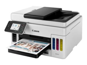 Printer Inkjet CANON PIXMA GX6040 EUM/EMB / Print, Scan, Copy / A4 / ADF / Color / up to 24 ppm / Wifi, USB, LAN / e bardhë