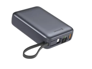 Power Bank SWISSTEN 20000 mAh ME KABLLO, USB-C DHE LIGHTNING SPACE, E ARGJENDTE