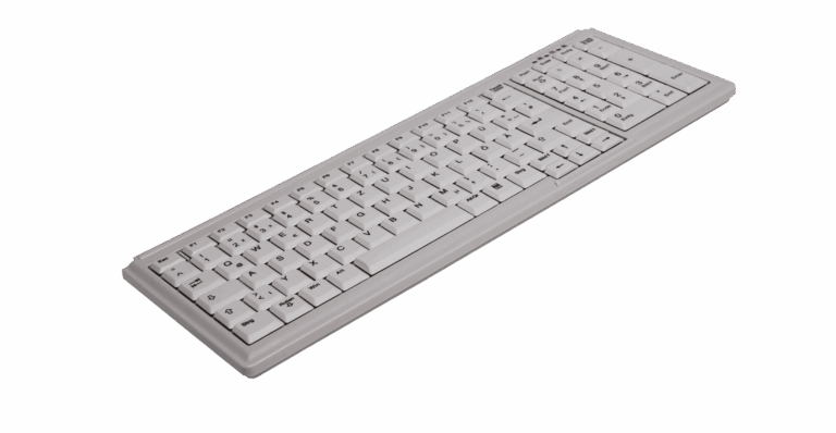 Tastierë Me kabllo CHERRY ACTIVE KEY Industry 4.0 Compact Notebook Style – Bardhë