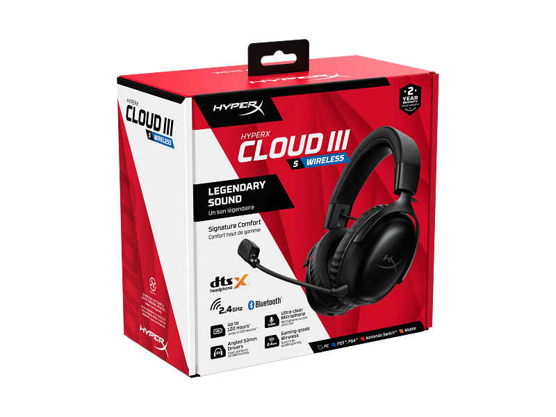 Kufje Gaming HyperX Cloud III S Wireless Headset / A59YZAA – Zezë - Figura 3