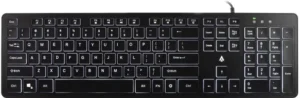 Tastierë me kabllo Accura Artesia ACC-K1408 – Zezë