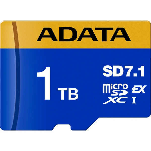 Kartë memorie SD ADATA Premier Extreme microSDXC SD7.1 / 1TB / Express UHS-I U3 Class 10 - Blu/Verdhë