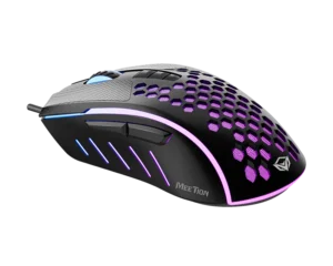 Maus Gaming Meetion GM015 Lightweight Honeycomb / 6400CPI / 7+1 butona / Max 6000 fps / RGB / USB / Gri