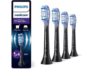 Kokë furçash zëvendësuese Philips Sonicare G3 Premium Gum Care / HX9054/88 / 4‑Pack – Zezë