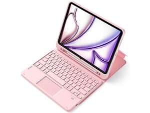 Aksesorë për tablet Inateck Keyboard Case / iPad 11″ / Bluetooth / QWERTZ - Rozë
