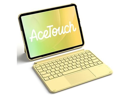 Aksesorë për tablet Inateck Keyboard Case for iPad 11″ / QWERTZ – Verdhë