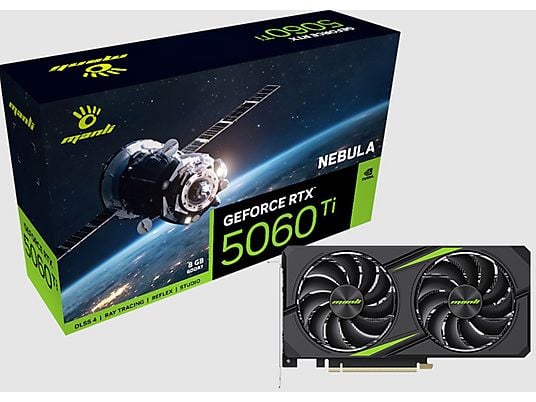 Kartelë Grafike NVidia Manli Nebula V2 RTX 5060 Ti / 16GB GDDR7