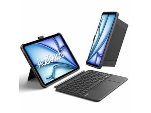 Aksesorë për tablet Inateck Keyboard Case for iPad 11″/ QWERTZ / RGB – Gri