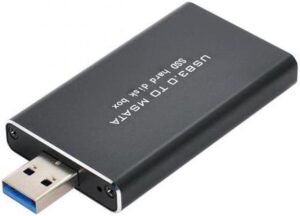 Mini Adapter për SD Card USB 3.0 / I zi