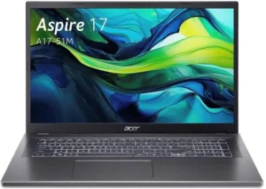 Laptop Acer Aspire 17 A17-51M-72VQ / Core 7 150U / 16GB LPDDR5 / 512GB / 17.3″ Full HD IPS / Intel Graphics – Gri 3