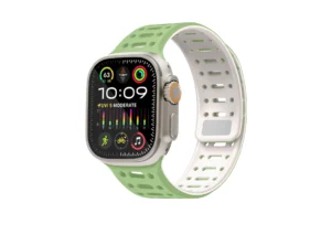 Premium Pro Band for Apple Watch  38/40/41/42mm (Series 10) – Gjelbër / Bardhë