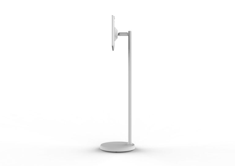 Aksesorë për tablet ALLNET High Performance Display 32 "/ Floor stand with bracket and base plate featuring built-in battery and charging function - Bardhë