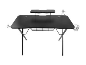Tavolinë Gaming Genesis Holm 300 RGB / 120 cm x 60 cm x 75 cm / e zezë