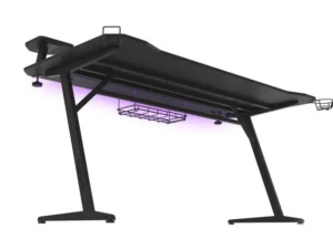 Tavolinë Gaming Genesis Holm 510 RGB / 160 cm x 75 cm x 75 cm / e zezë