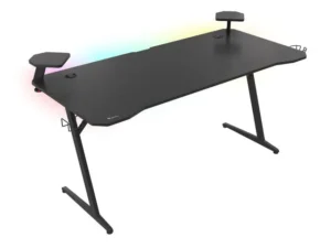 Tavolinë Gaming Genesis Holm 510 RGB / 160 cm x 75 cm x 75 cm / e zezë