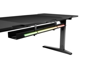 Tavolinë Gaming Genesis Holm Modular 160 RGB / 160 cm x 75 cm x E rregullueshme / e zezë