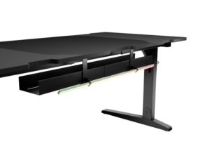 Tavolinë Gaming Genesis Holm Modular 160 RGB / 160 cm x 75 cm x E rregullueshme / e zezë