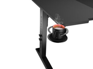 Tavolinë Gaming Genesis Holm Modular 160 RGB / 160 cm x 75 cm x E rregullueshme / e zezë